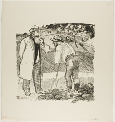 De veldinspecteur door Théophile Alexandre Pierre Steinlen