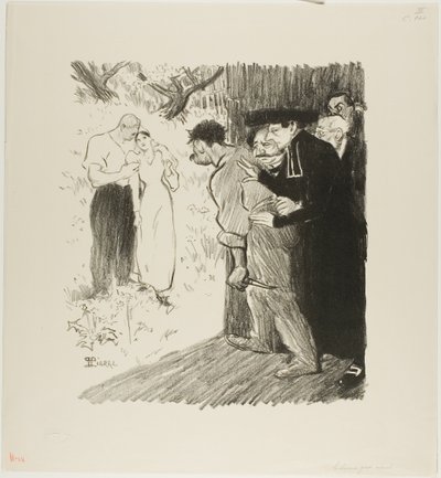 De laatste hinderlaag door Théophile Alexandre Pierre Steinlen