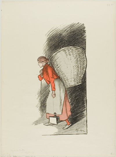 De voddenraper door Théophile Alexandre Pierre Steinlen