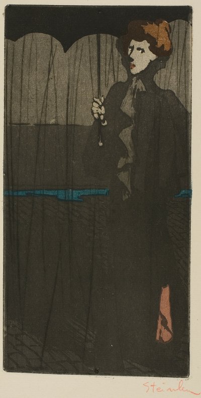 De douche door Théophile Alexandre Pierre Steinlen