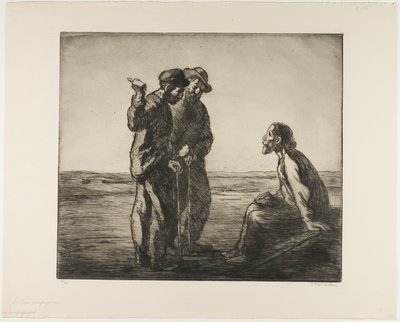 De drie metgezellen door Théophile Alexandre Pierre Steinlen