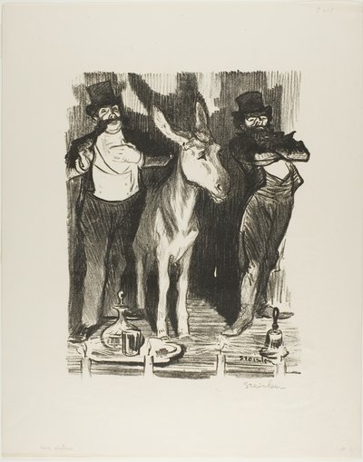 Aan de kiezers door Théophile Alexandre Pierre Steinlen