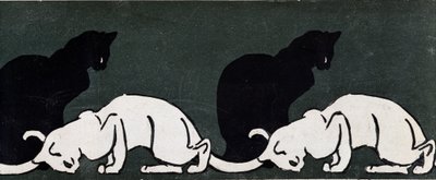 Katten door Steinlen door Théophile Alexandre Steinlen