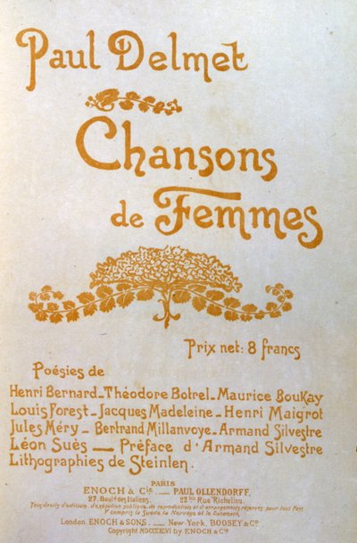 Liederen van vrouwen door Théophile Alexandre Steinlen