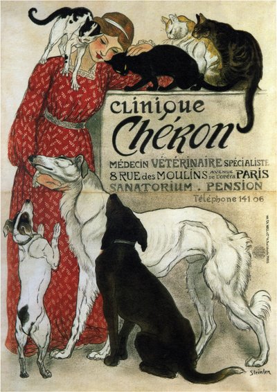 Clinique Chéron, 1905 door Théophile Alexandre Steinlen
