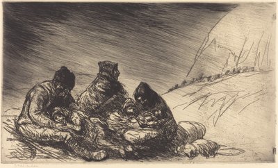 Exodus door Théophile Alexandre Steinlen