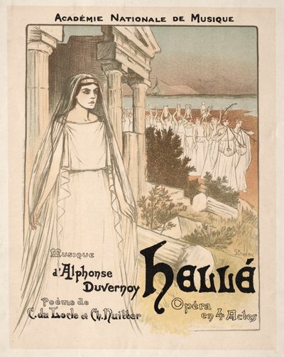 Hellé - Opera in 4 aktes, 1896 door Théophile Alexandre Steinlen