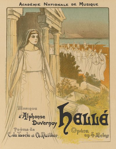Hellé, 1896 door Théophile Alexandre Steinlen
