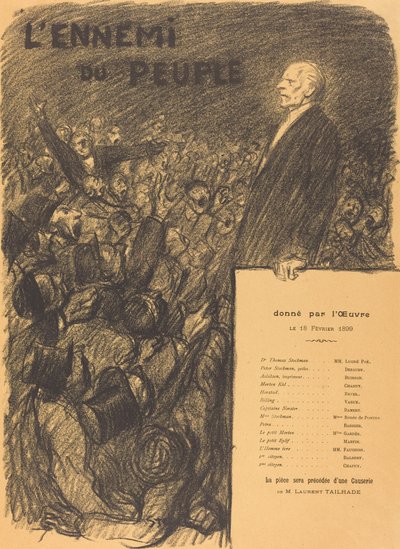 De Vijand van het Volk door Théophile Alexandre Steinlen