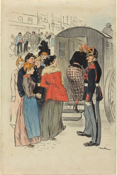 La Rafle door Théophile Alexandre Steinlen