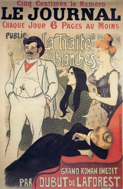 Le Journal, poster, 1899 door Théophile Alexandre Steinlen