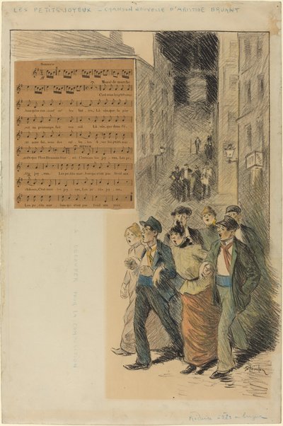 Les petits joyeux door Théophile Alexandre Steinlen