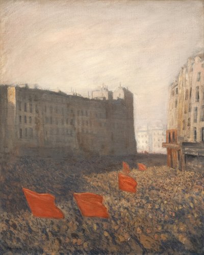 Populaire manifestatie door Théophile Alexandre Steinlen