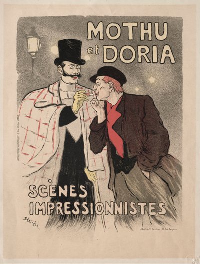 Mothu en Doria - Impressionistische scènes door Théophile Alexandre Steinlen