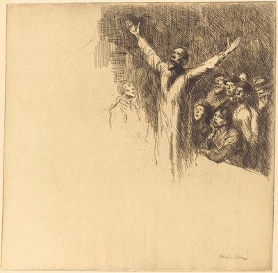 Profeet door Théophile Alexandre Steinlen