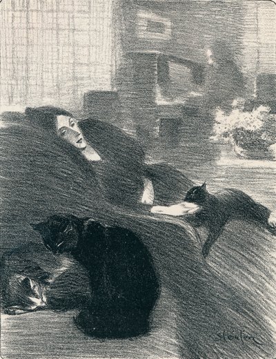 Quand Nous Serons Vieux uit Chansons De Femmes, 1897, 1898 door Théophile Alexandre Steinlen