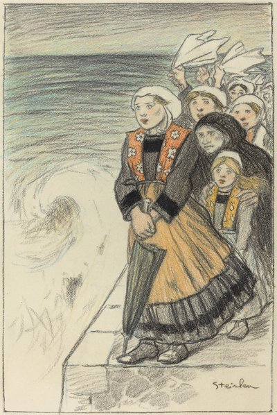 Vrouwen van Zeelieden door Théophile Alexandre Steinlen