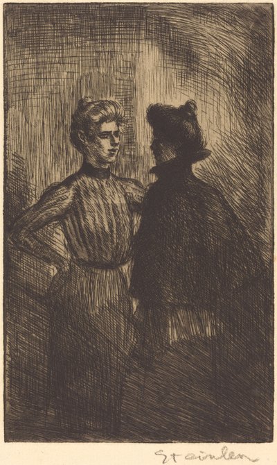 De Ontmoeting door Théophile Alexandre Steinlen
