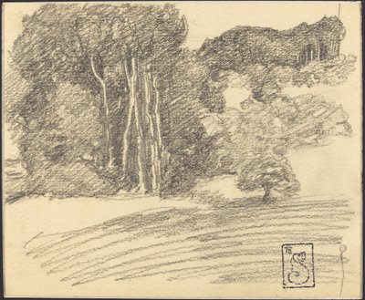 Het Bos bij Courdemanche door Théophile Alexandre Steinlen