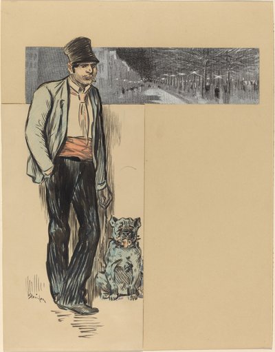 Naar het Dorp door Théophile Alexandre Steinlen