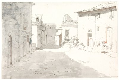Straatbeeld. Civitella door Thorald Læssøe