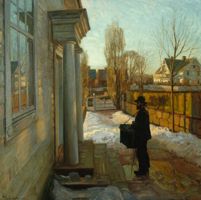 Zonder titel (Draaiorgelman) 1906 door Thorolf Holmboe