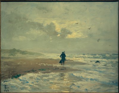 Strandzicht. Grenen bij Skagen door Thorvald Niss