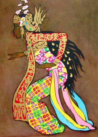 Klassieke Balinese danseres door Thyra Kleen