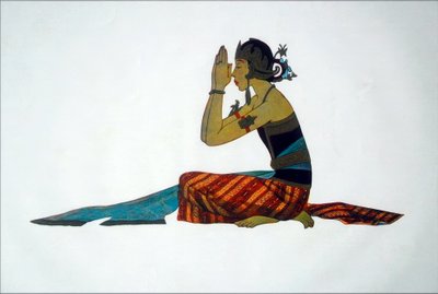 Klassieke Javaanse danseres door Thyra Kleen