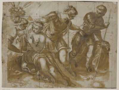 Minerva, Mars en Venus naar Jacopo Tintoretto