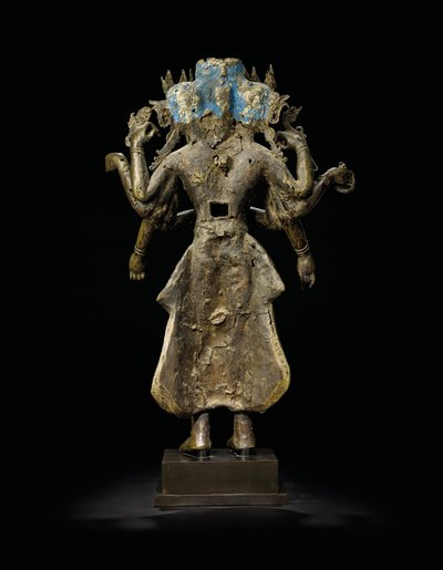 Ekadashalokeshvara-beeld door Tibetan School
