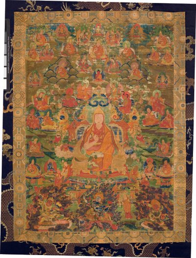 Derde Panchen Lama Losan Penden Yeshe door Tibetan School