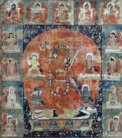 Tibetaanse cultuur: Samvara Mandala (detail) door Tibetan School