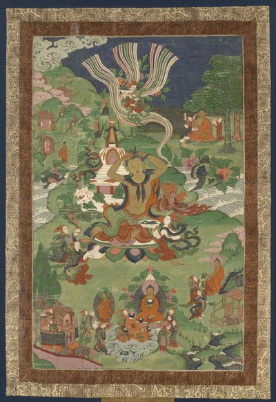Thangka met scènes uit het leven van de Boeddha, tweede helft van de 19e eeuw door Tibetan culture.