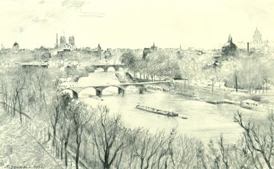 De Seine in Parijs door Tibor Dengyel