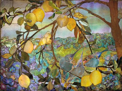 Favrile Mozaïekpaneel, ca. 1910 door Tiffany Studios