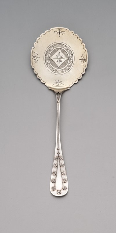 "Daisy" patroon boekweit cake server, ca. 1875-80 door Tiffany and Company