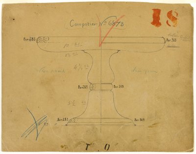 Ontwerp voor Compotier nr. 6873 door Tiffany and Company