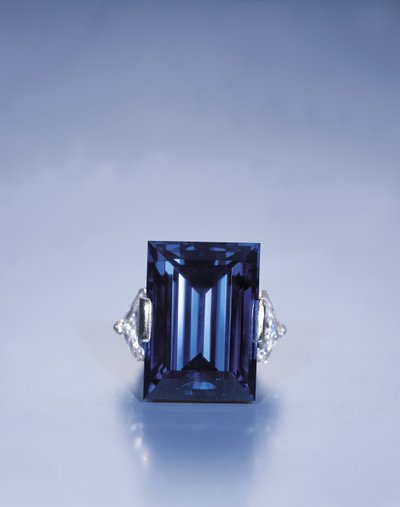 De Rockefeller Saffier (diamanten, saffier & platina) door Tiffany and Company