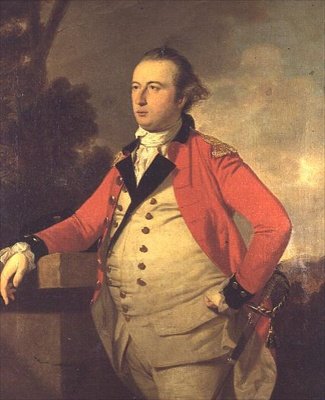 Portret van Kapitein Robert Stewart van St. Fort, Fife door Tilly Kettle