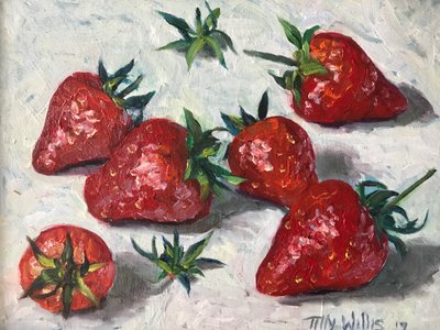 Aardbeien door Tilly Willis