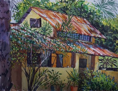Het roestige dak, 2021 door Tilly Willis