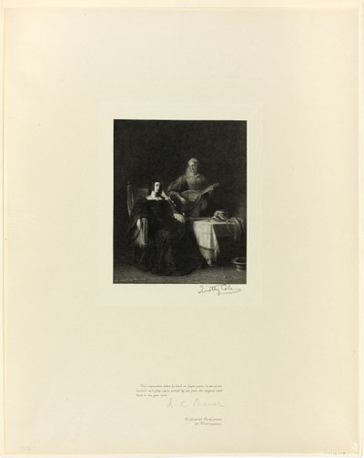Catharina van Aragon en haar dienstmeid, uit Oude Engelse Meesters door Timothy Cole