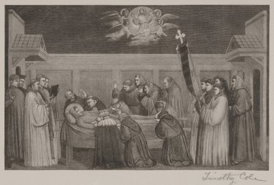Dood van Sint Franciscus door Timothy Cole
