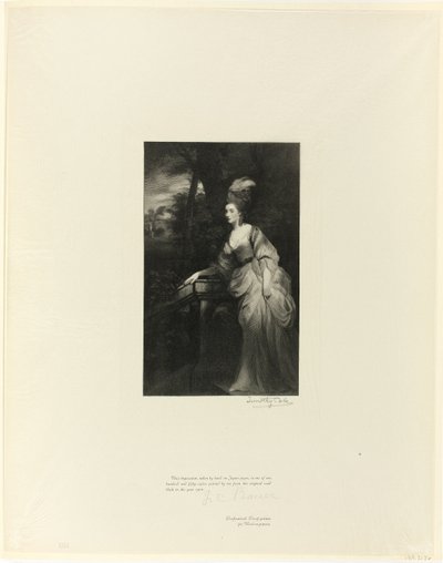 Georgiana, Hertogin van Devonshire, uit Oude Engelse Meesters door Timothy Cole