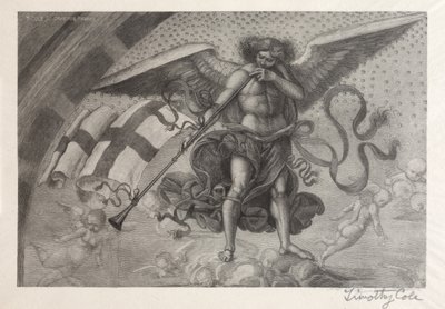 Oude Italiaanse meesters: Engel die een trompet blaast, 1888-1892 door Timothy Cole