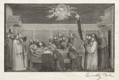 Oude Italiaanse Meesters: De Dood van St. Franciscus door Timothy Cole