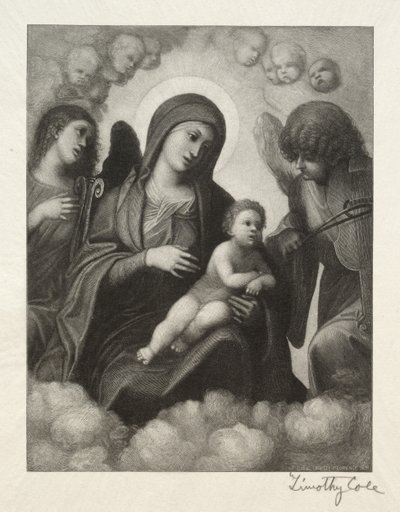 Oude Italiaanse Meesters: Madonna en Kind in Glorie, 1891 door Timothy Cole