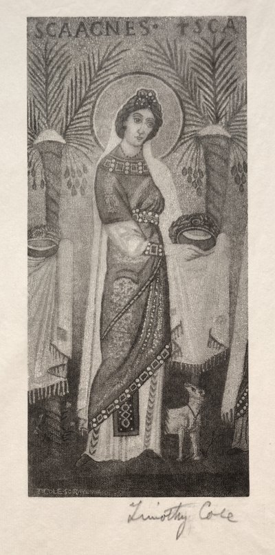 Oude Italiaanse Meesters: St. Agnes, 1888-1892 door Timothy Cole