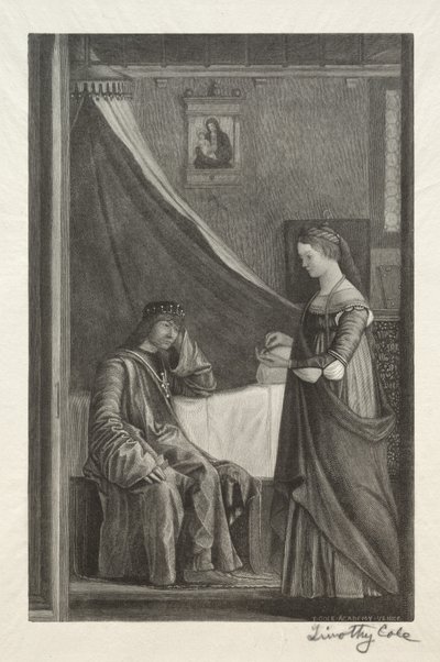 Oude Italiaanse meesters: St. Ursula met haar vader, 1888-1892 door Timothy Cole